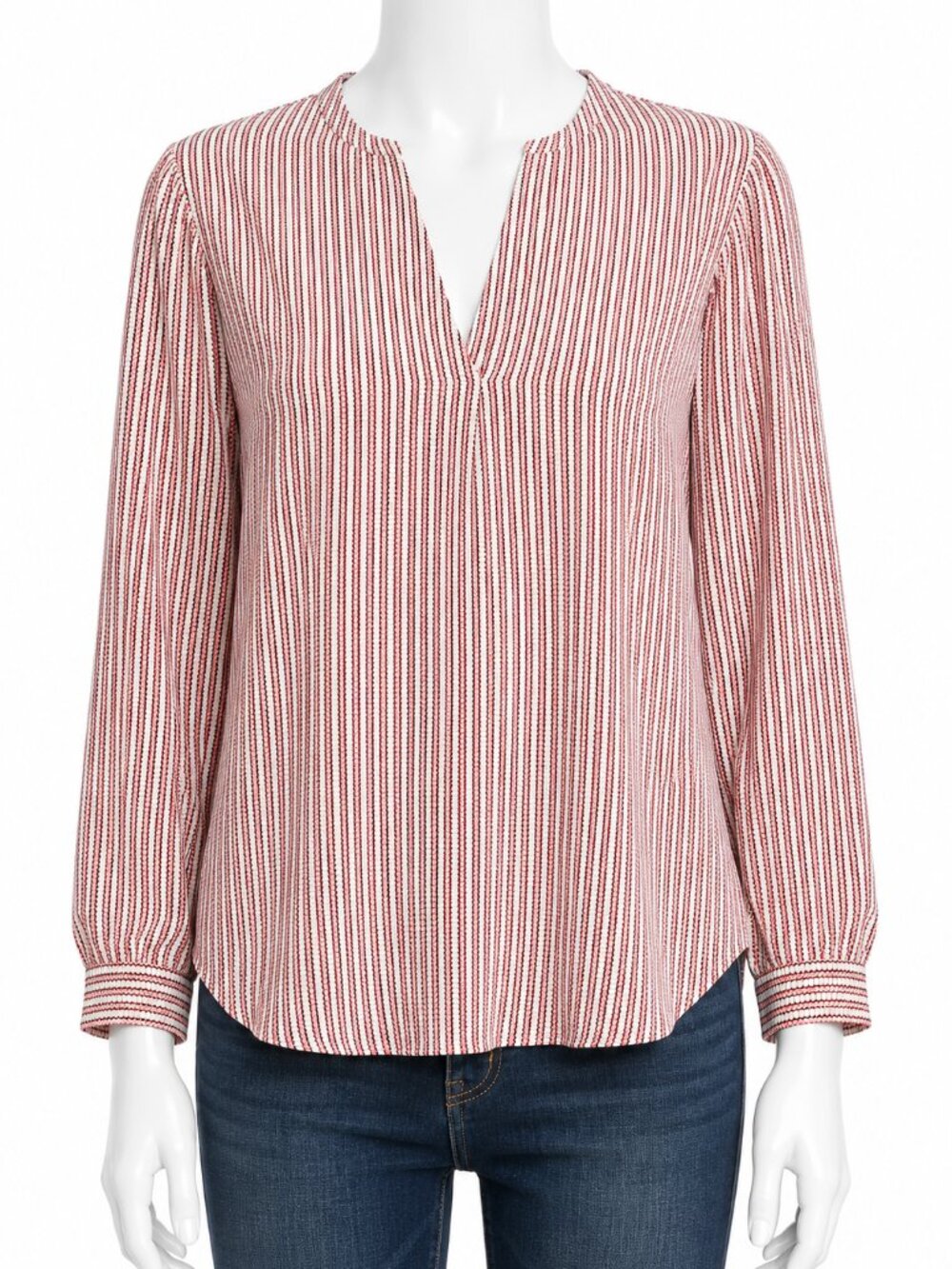 Women's Vince Camuto Linear Motion Woven Top